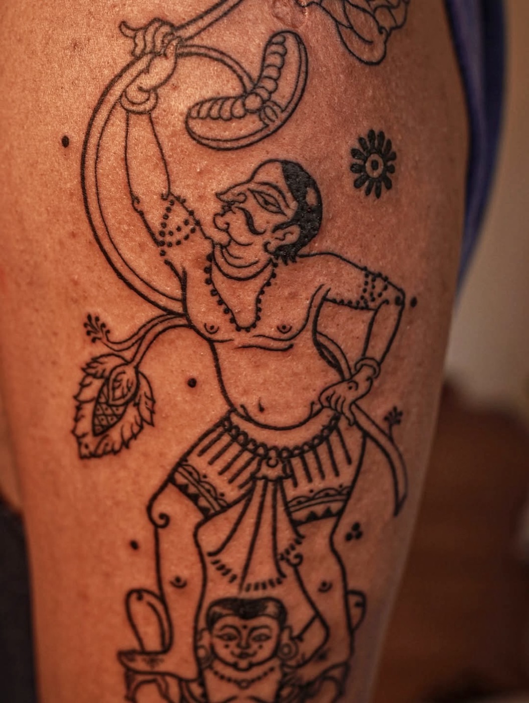 Pattachitra tattoo by Mourya — piece 2